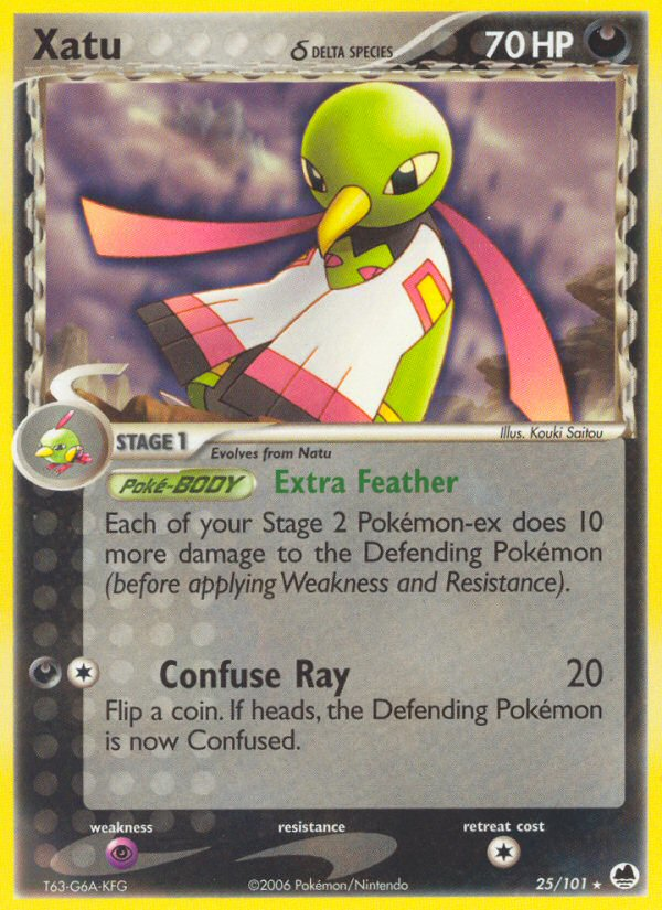 EX Dragon Frontiers Xatu #25/101